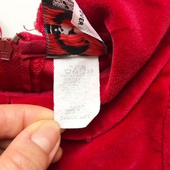 Vintage Good Lad of Philadelphia velvet dress 24m - Picture 5 of 7